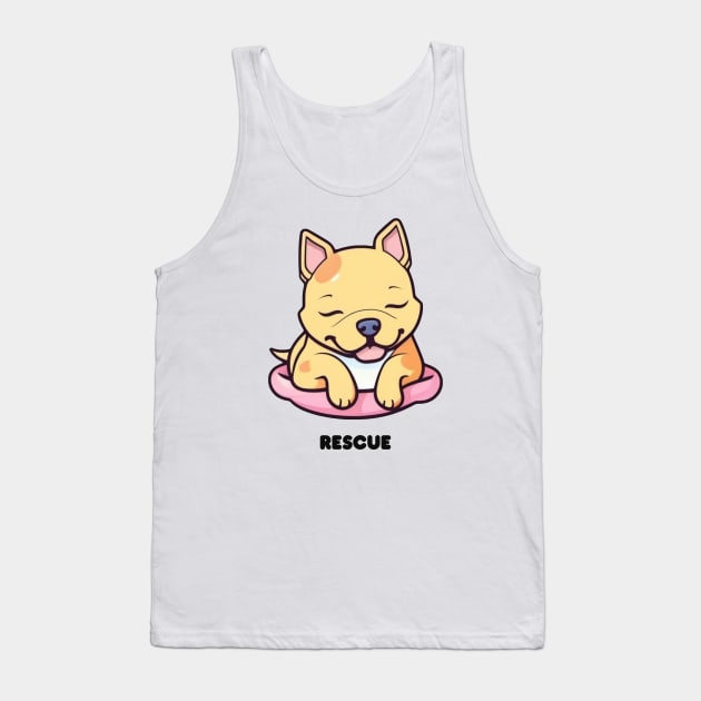 Rescue Pitbull Tank Top by collectees